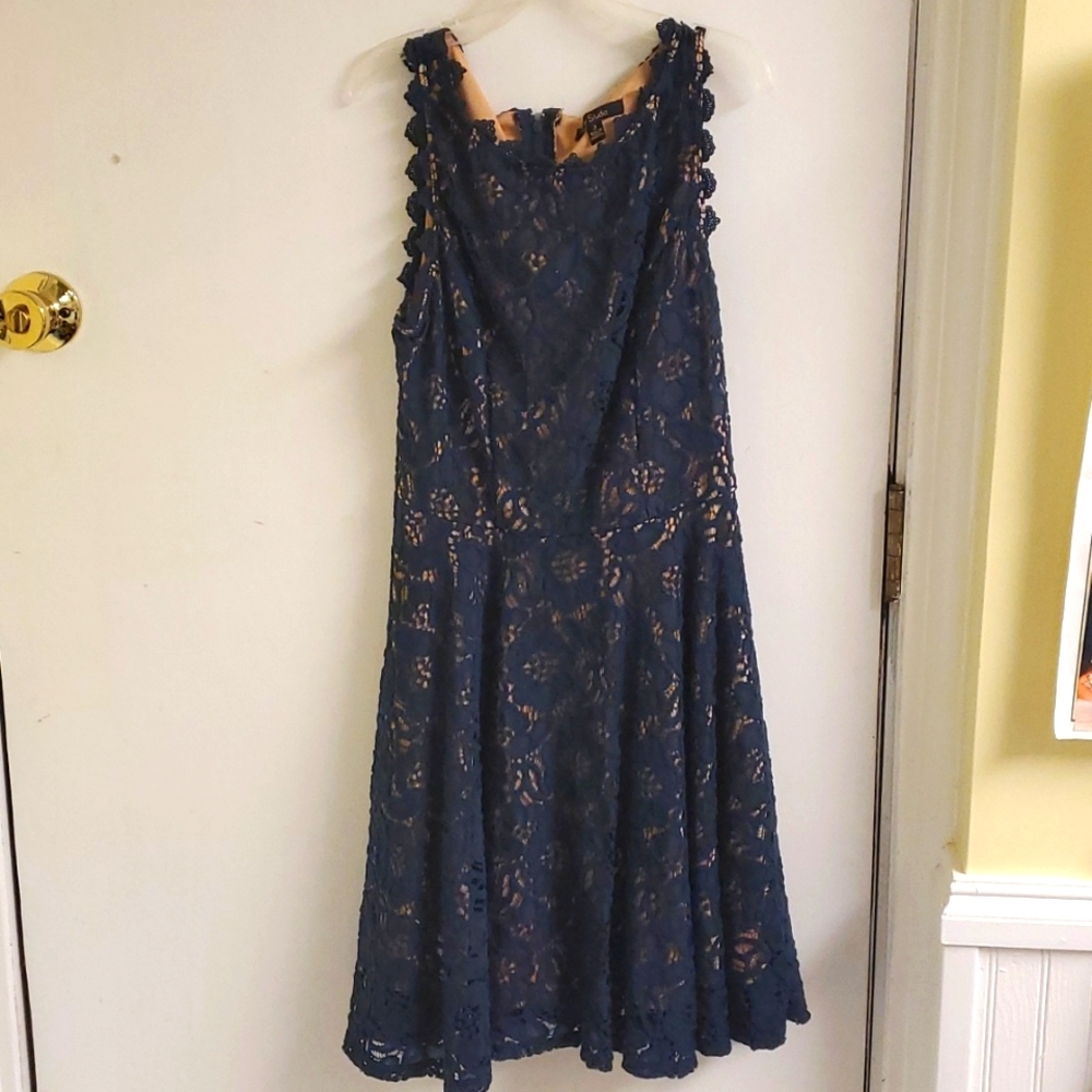 Juniors Blue Lace Dress size 3